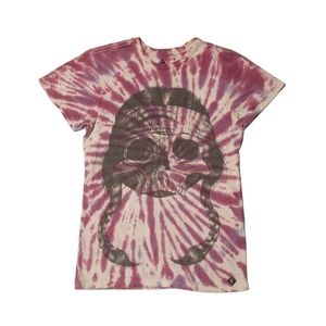 Iron Fist Tie Dye Skull Graphic Short Sleeve T Shirt